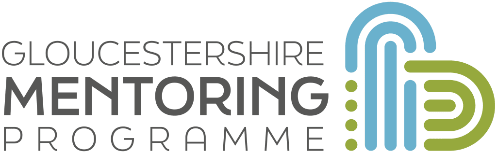 Gloucestershire Mentoring Programme Blue and Green Logo